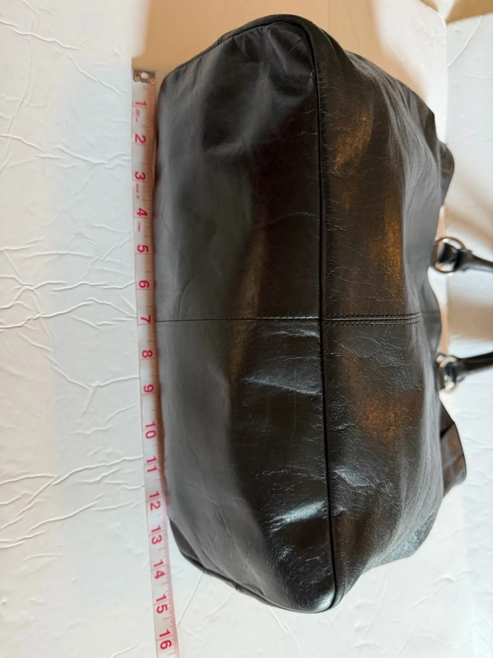 HOBO International Vintage Large Black Tote Leather Purse Bag
